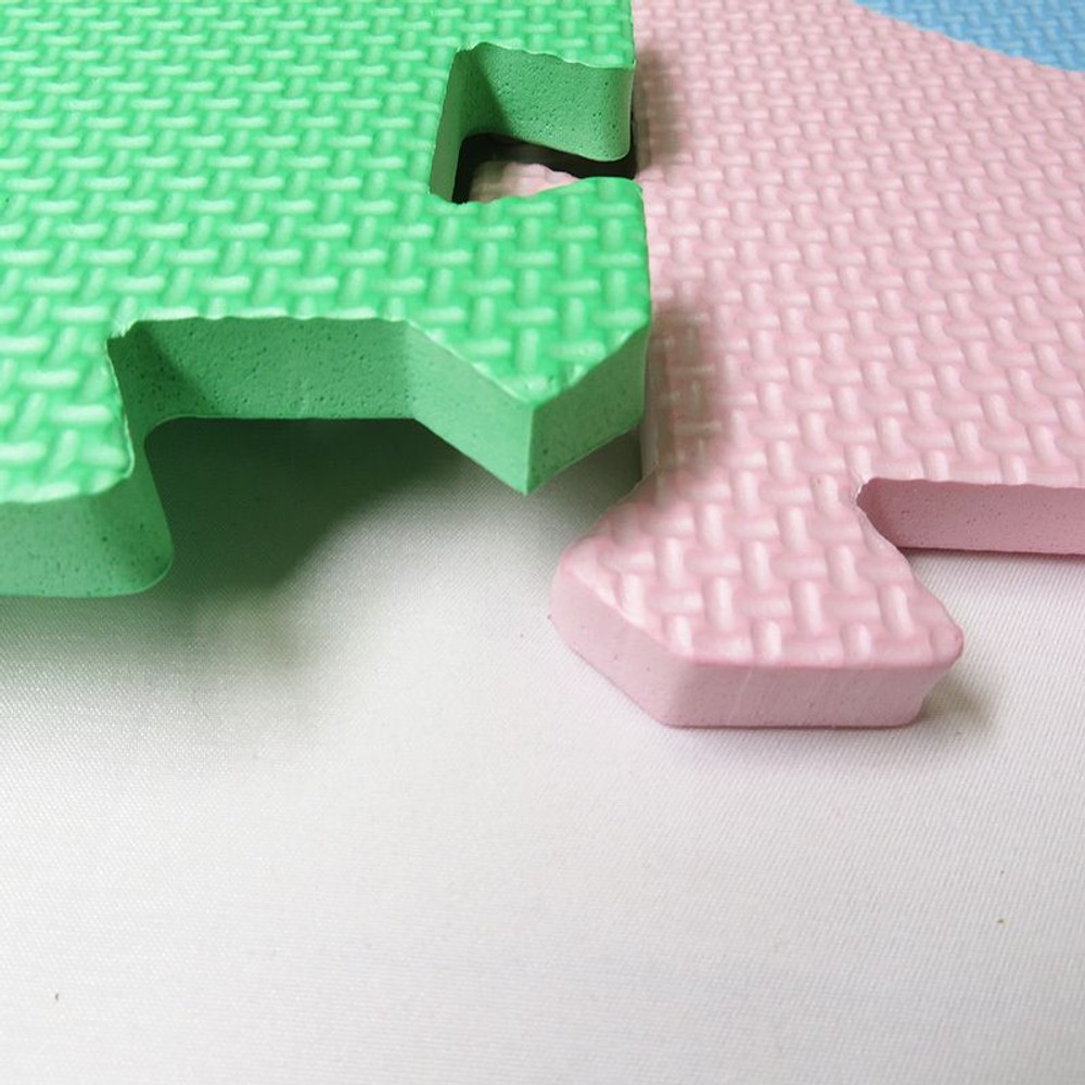 つなげるパズルマット　9枚組　図形, その他カラー１, その他サイズ１