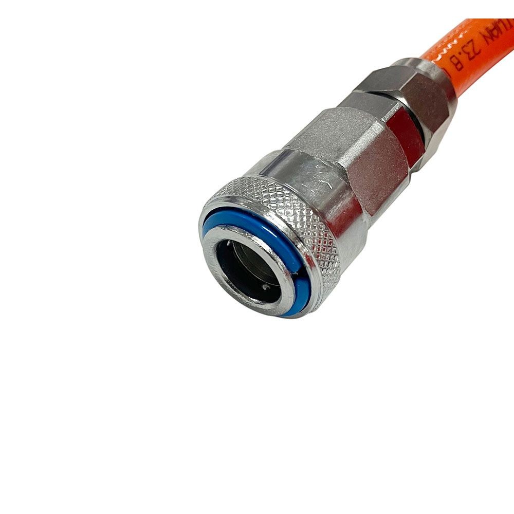 ウイザ WIZA エアーホース 20m ワンタッチカプラ付き WZ8012-20, オレンジ（10m）, 10.0m