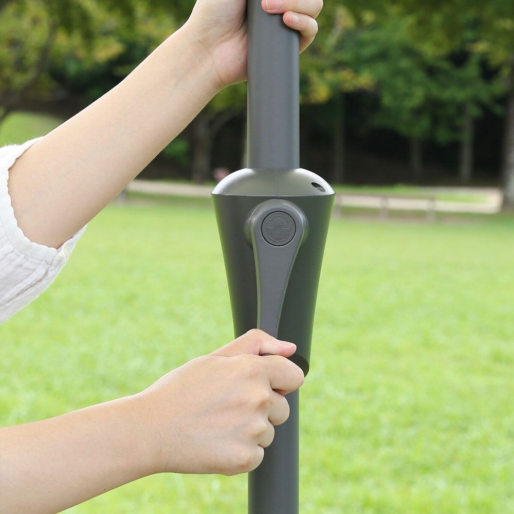 不二貿易  アルミパラソル　240ｃｍ, ブラウン, パラソル直径約240cm