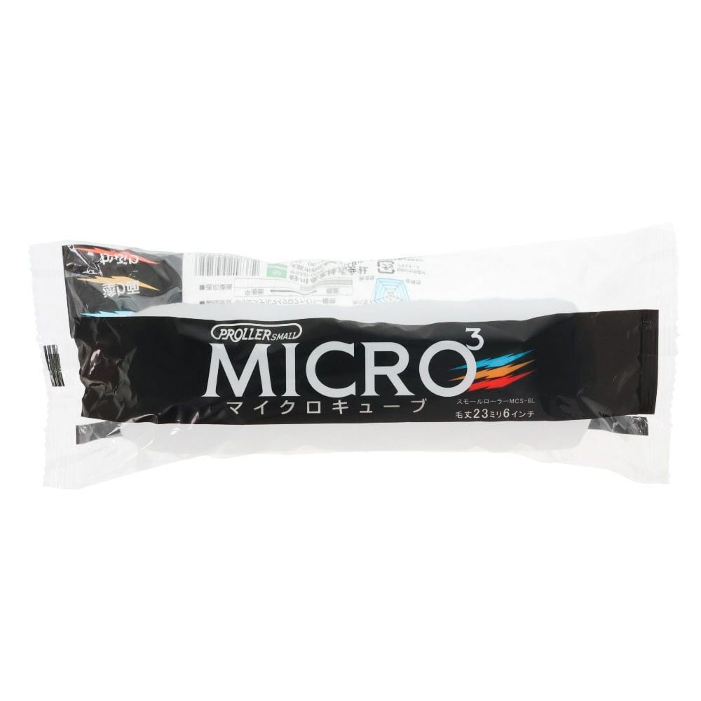 スモールローラー MICRO3（長毛）6R 23mm, ホワイト, 6インチ
