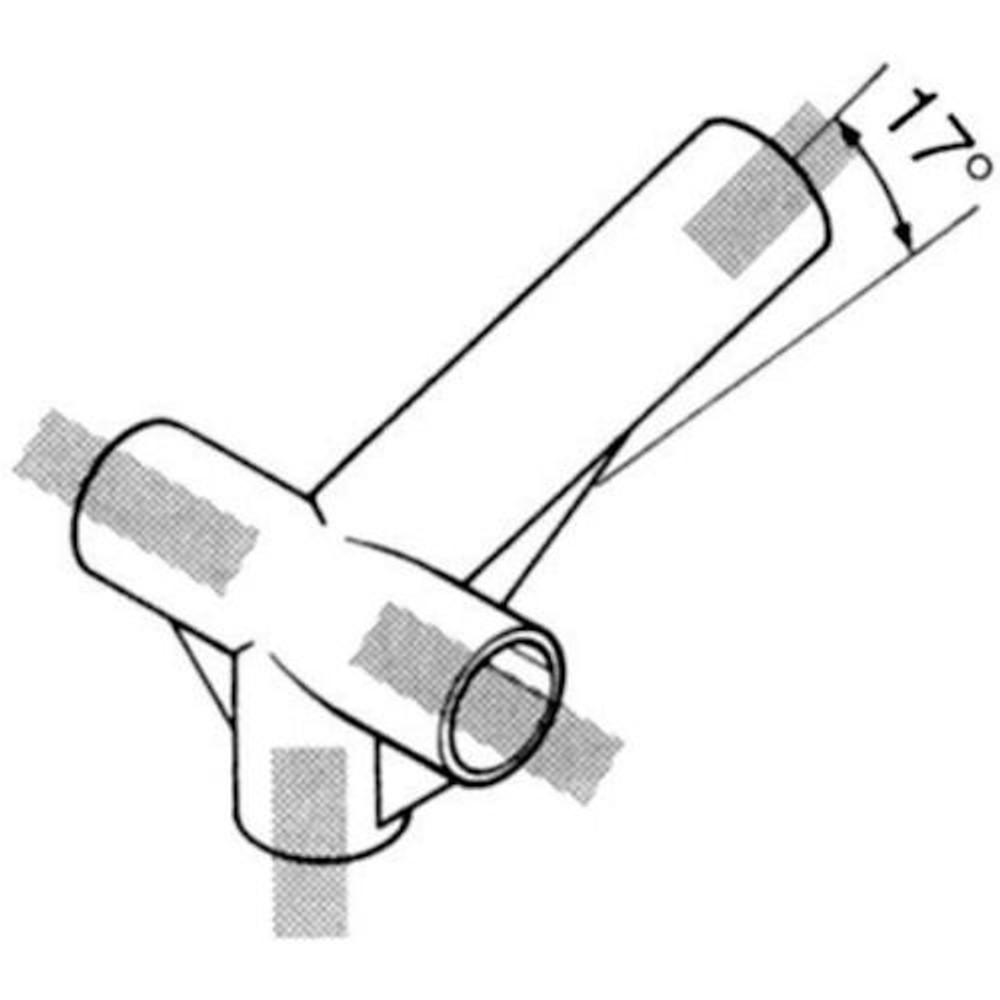 YAZAKI 矢崎化工 イレクタープラスチックジョイント J-10 S 屋根部分用 &Phi;28用, ブラック, J-10 S