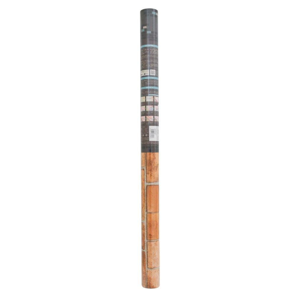 貼ってはがせてノリ残りしない壁紙　９０ｃｍ&times;２．５ｍ　レンガライト, レンガライト, 1個入り