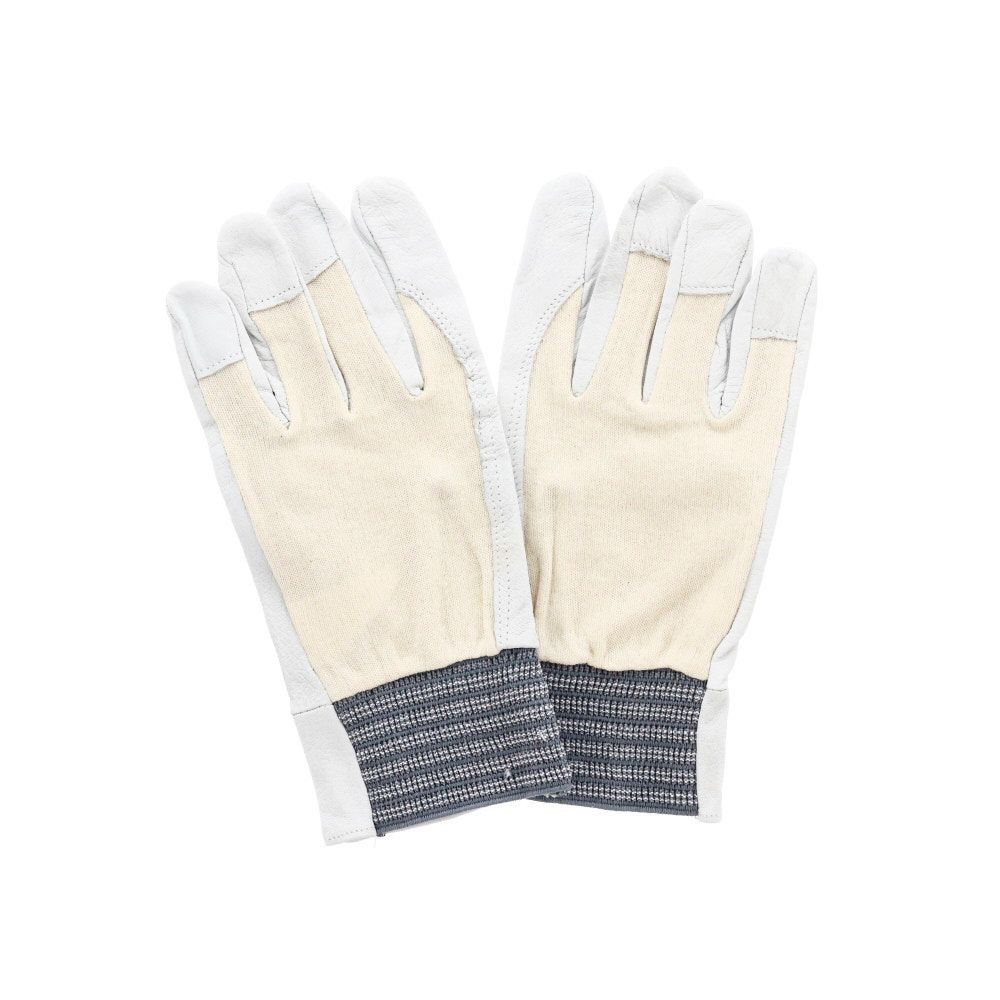 豚革甲メリヤス手袋　1双入り, 白（M）, Mサイズ