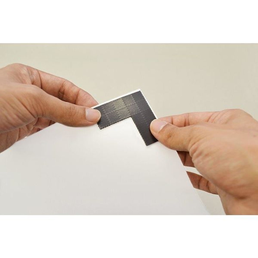 MagX　マグネット粘着付シート強力ちぎれーる, ホワイト, 300片入り