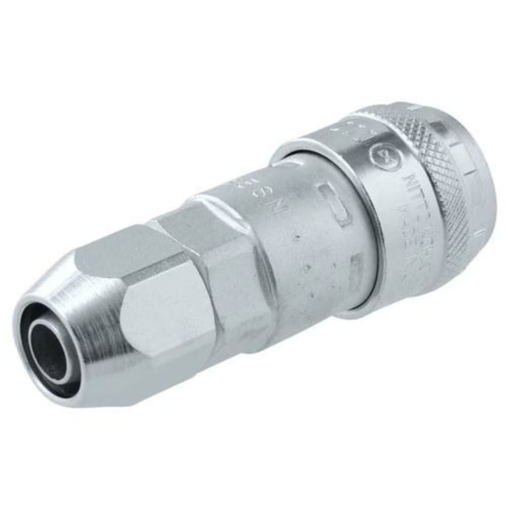 日東工器 ナットカプラ ソケット 200-85SN, シルバー, 200-85SN