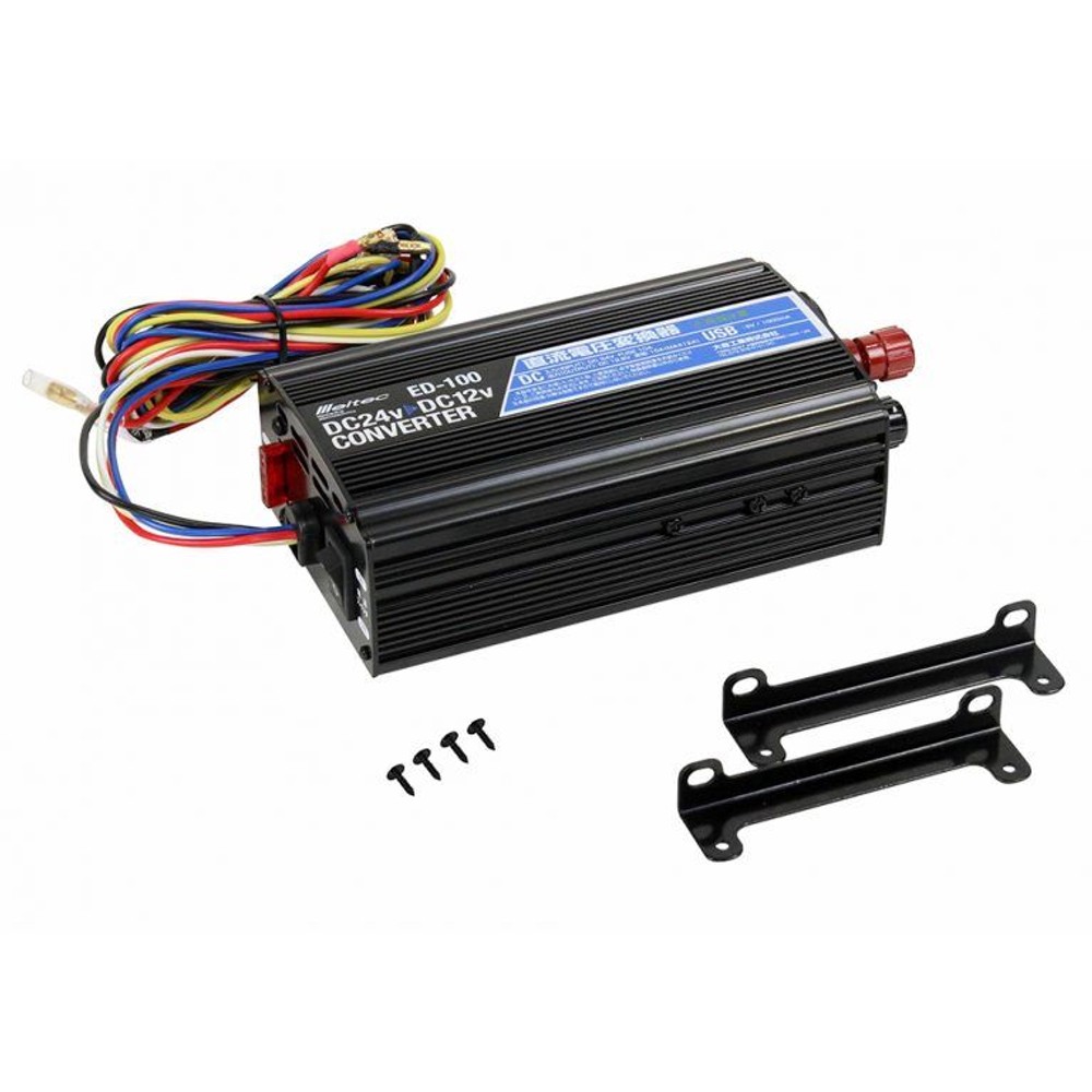 大自　ＤＣーＤＣコンバーター　ＵＳＢ付　10Ａ　ＥＤー100, ブラック, 品番：ED-100