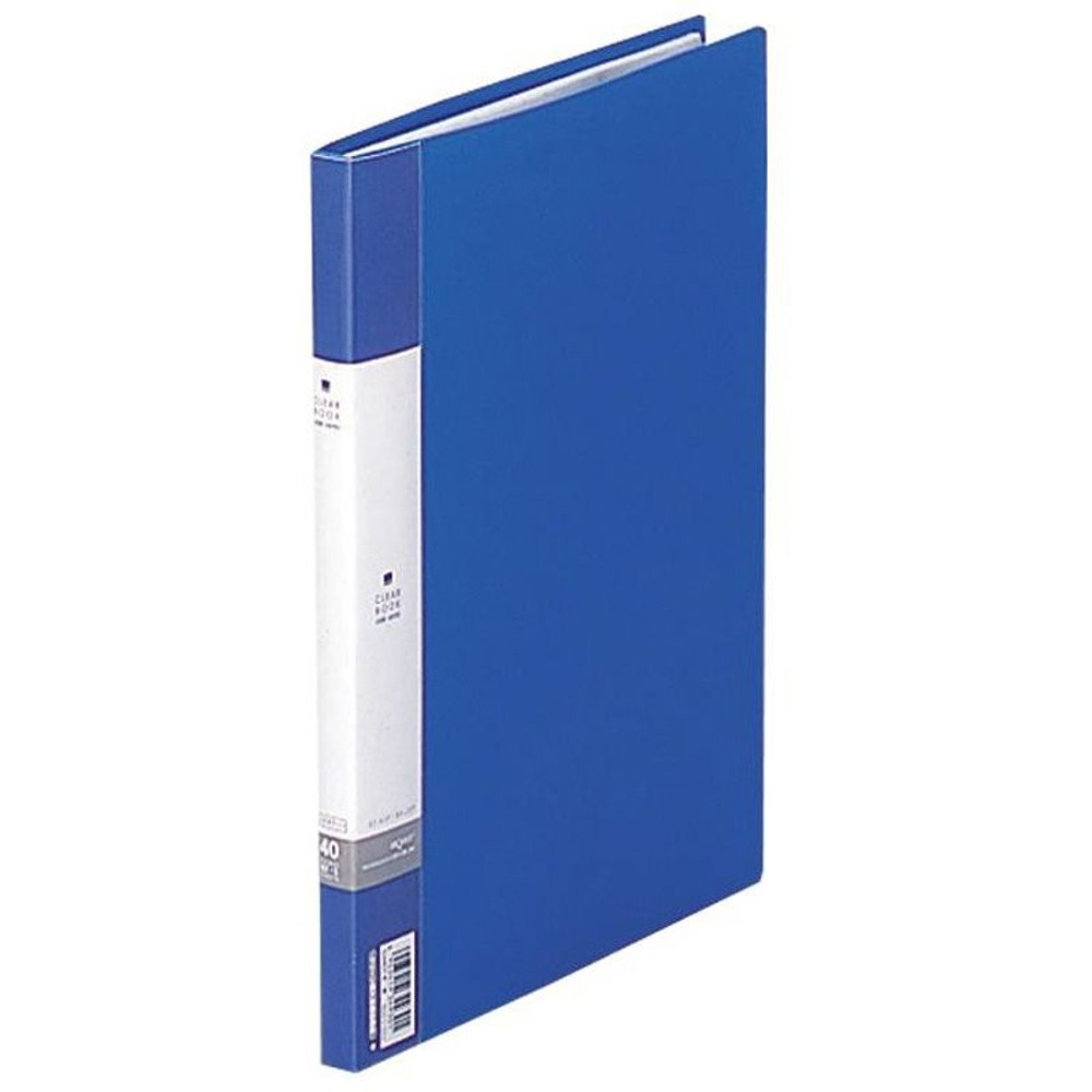 リヒト　クリアブックＢ5サイドイン　青　Ｇ3407ー8, 青, B5タテ