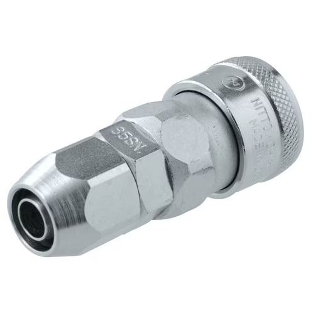 日東工器 ナットカプラ ソケット 85SN, シルバー, 85SN