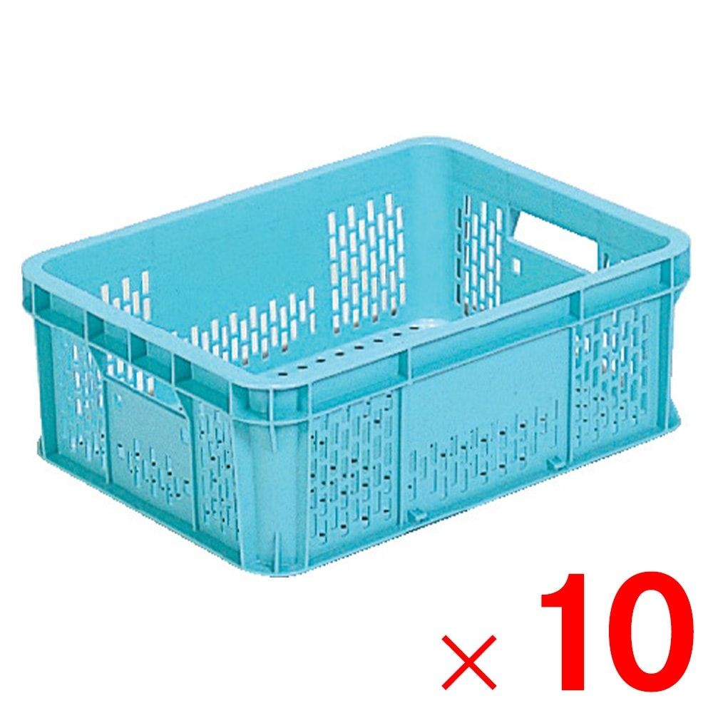 サンコー サンテナー B#37H ライトブルー 101807-00 ×10個セット【メーカー直送・代引不可】【法人限定】, ライトブルー, 10P