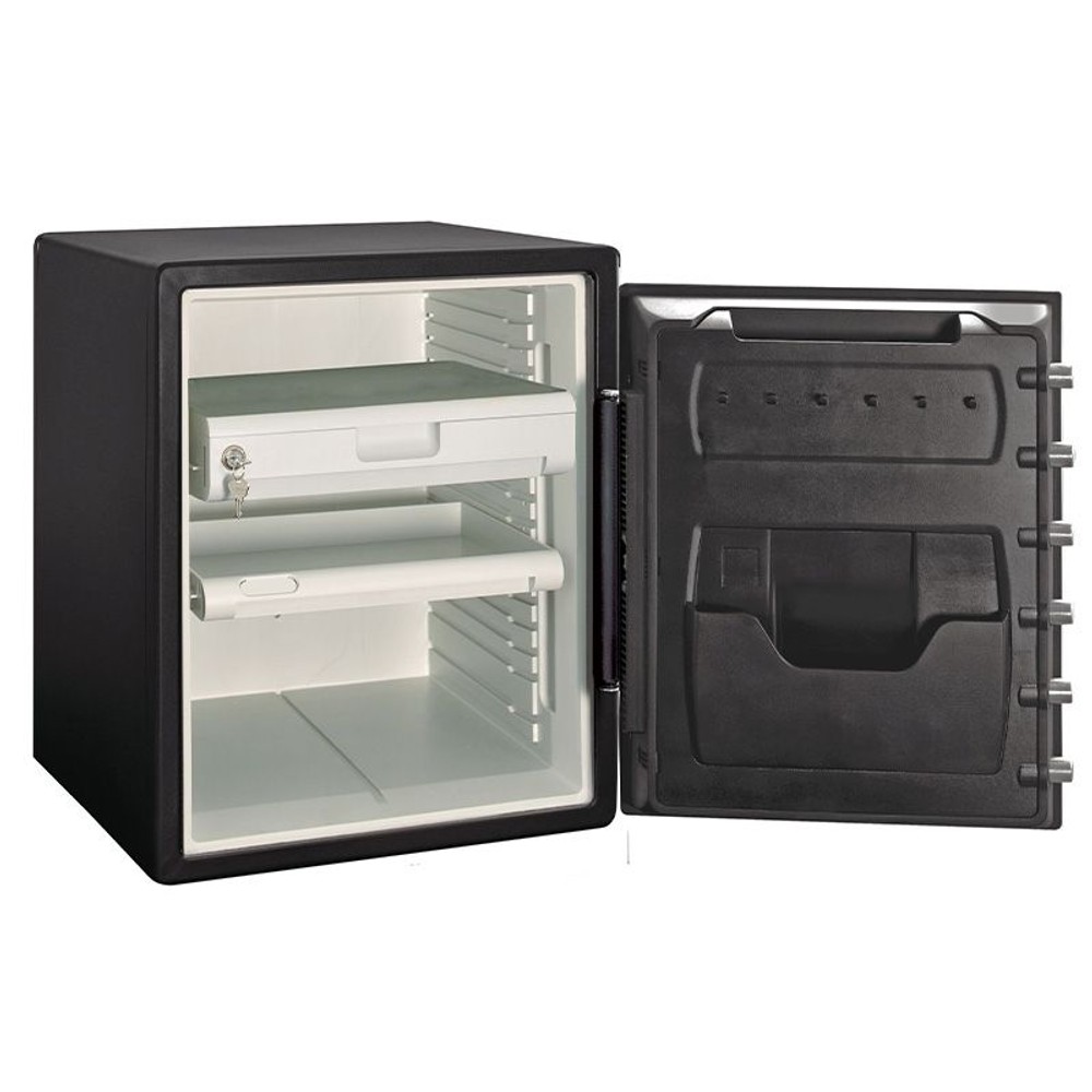 【開梱・設置費込】セントリー耐火・耐水金庫  JFW205DG ダイヤル式 1時間耐火 56.6L【メーカー直送・代引不可】, ブラック, 56.6L