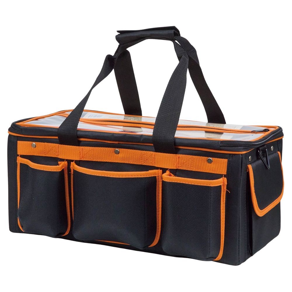 ＷＭ　ツールバッグ蓋付　ＷＭーＴＢ１０３, オレンジ・ブラック, 蓋付