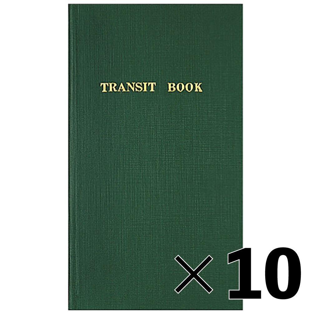 【10冊セット】測量野帳　トランシット　　　　セーＹ２【メーカー直送・代引不可】, グリーン, セ-Y2