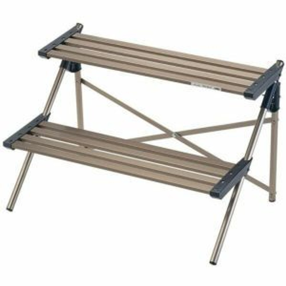 本宏製作所　アルミ製フラワースタンド2段　幅600mm, ブロンズ, 600mm