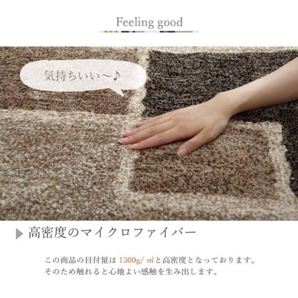 イケヒコ ラグ カーペット 1.5畳 幾何柄 手洗い可 滑り止め付き マルブ ネイビー 約130&times;190cm  ネイビー 【メーカー直送・代引不可】, ネイビー, 130&times;190cm