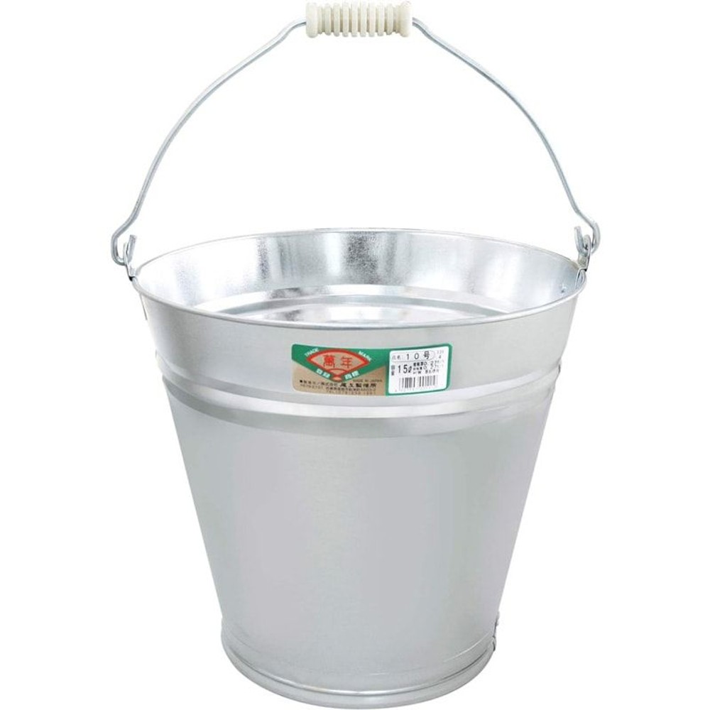 トタンバケツ　10号　15L, シルバー, 15L