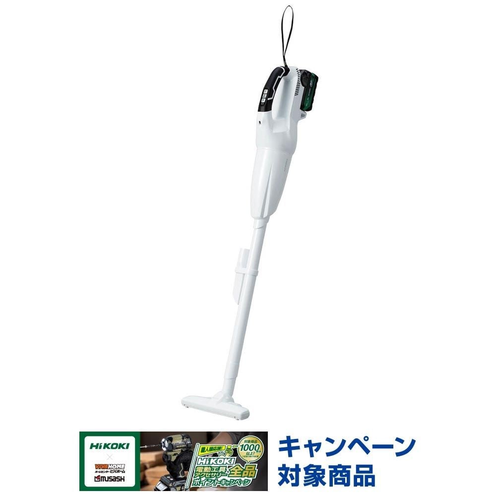 HiKOKI ハイコーキ コードレスクリーナー R18DC (NN) ※本体のみ, ホワイト, R18DC(S)(NN)