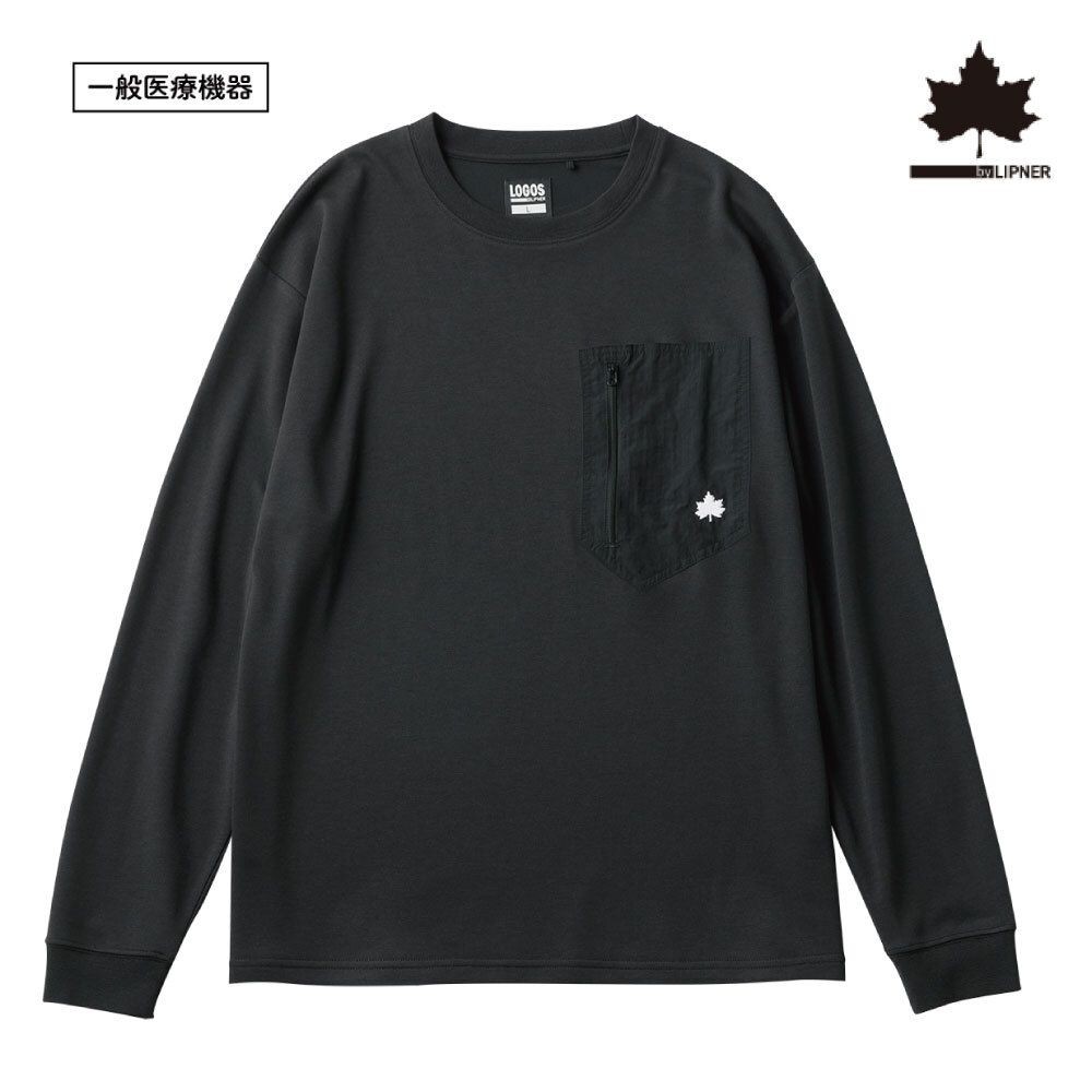 LOGOS by LIPNER リカバリープルオーバー　ブラック, ブラック, Mサイズ