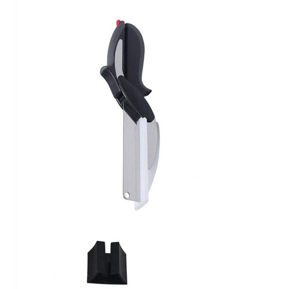 まな板不要クレバーカッター　壁掛けスタンド付き, 料理バサミ, 約24.5×2.7×6.7cm