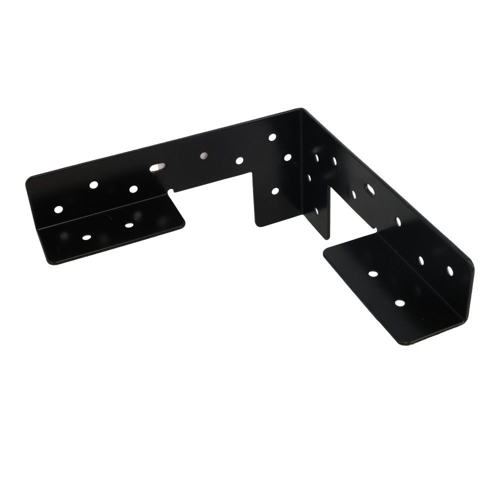 ２×４金具受け金具８０×３４０, 黒, 受け金具