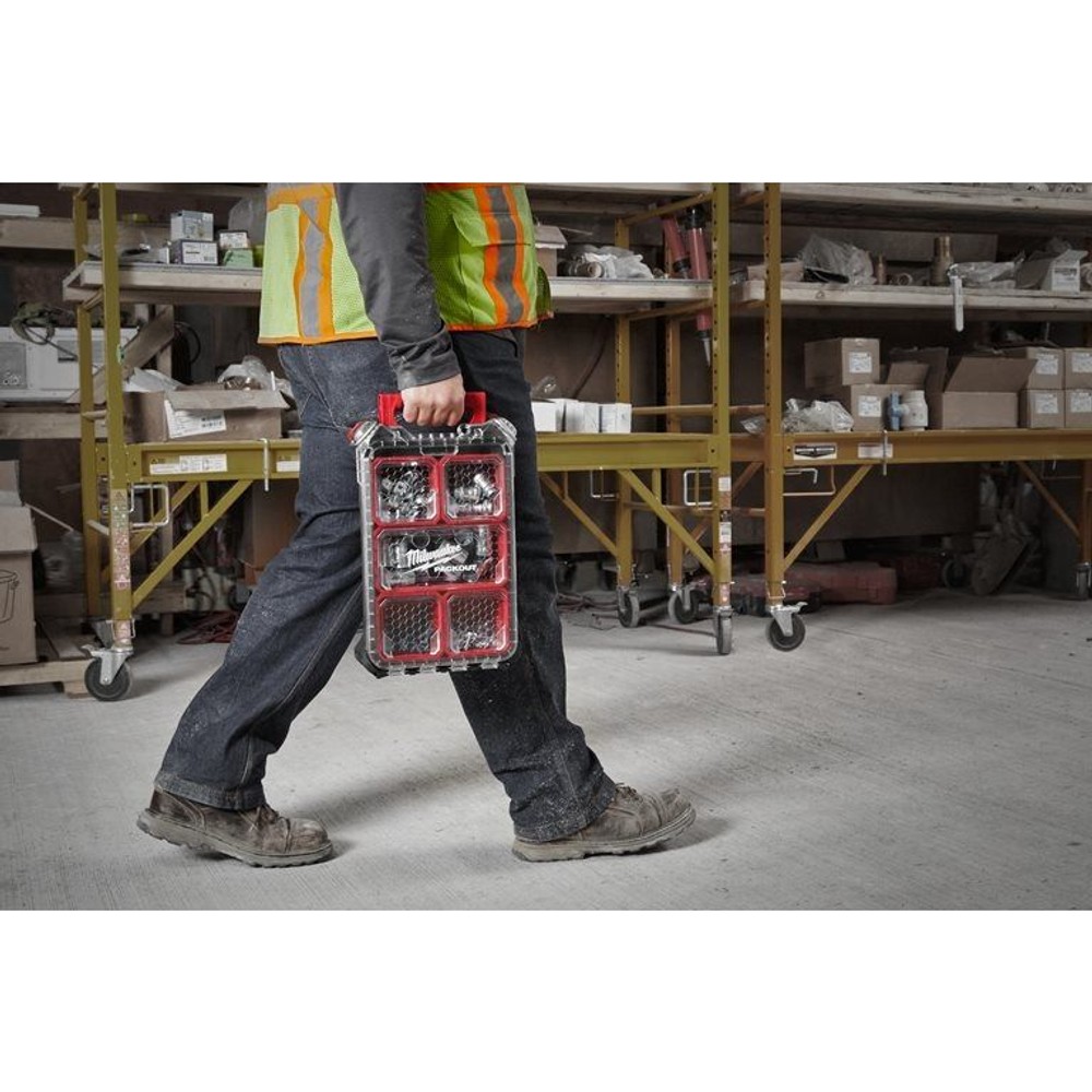 【数量限定】 milwaukee PACKOUT オーガナイザー ブラック Mサイズ, 黒, Mサイズ