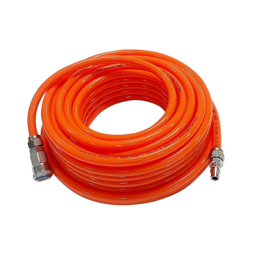 ウイザ WIZA エアーホース 20m ワンタッチカプラ付き WZ8012-20, オレンジ（10m）, 10.0m