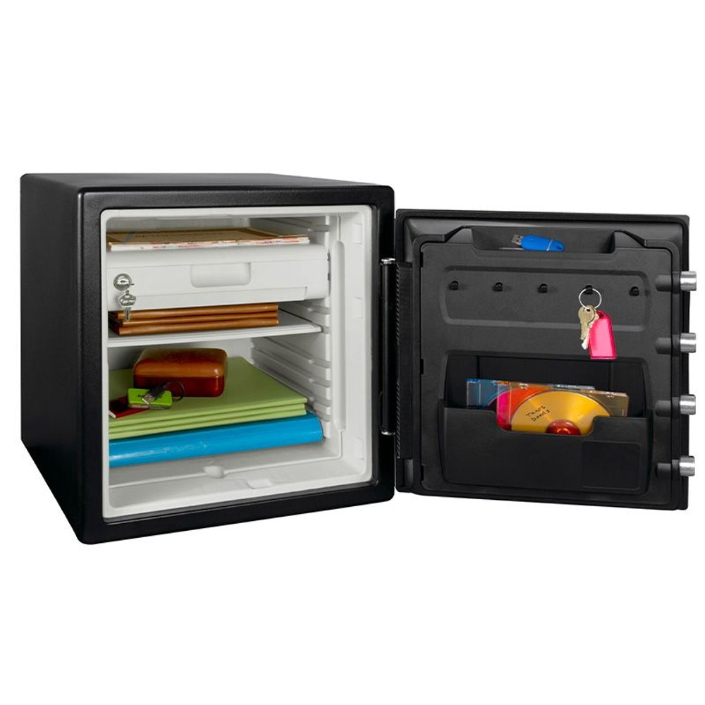 【廃棄料無料・開梱・設置費込】セントリー耐火・耐水金庫  JFW123DE ダイヤル式 1時間耐火 33.6L【メーカー直送・代引不可】, ブラック, 33.6L