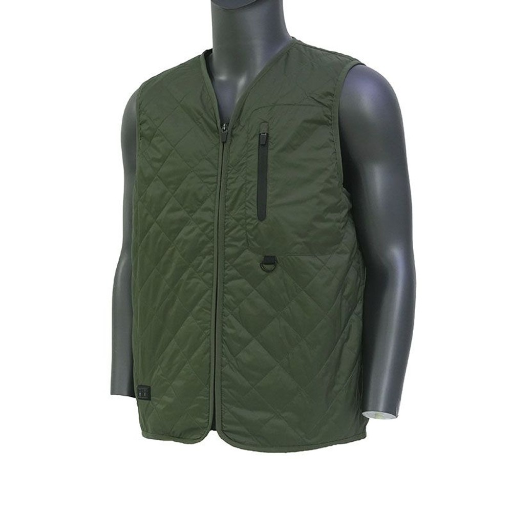 【数量限定】【値下げ】ダブルヒーター内蔵ベスト　カーキ, カーキ, 3Lサイズ