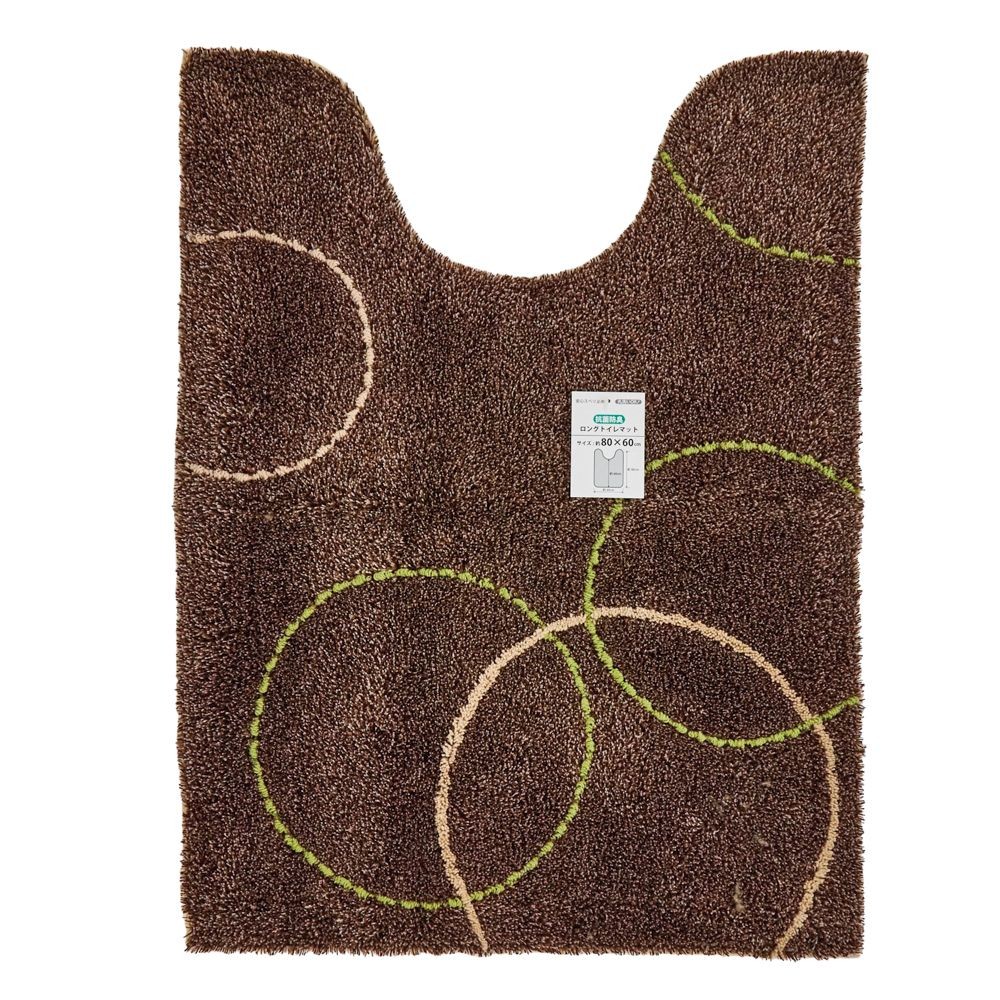 センコーＮＥＯサークルトイレマット, オリーブグリーン, 80×80cm