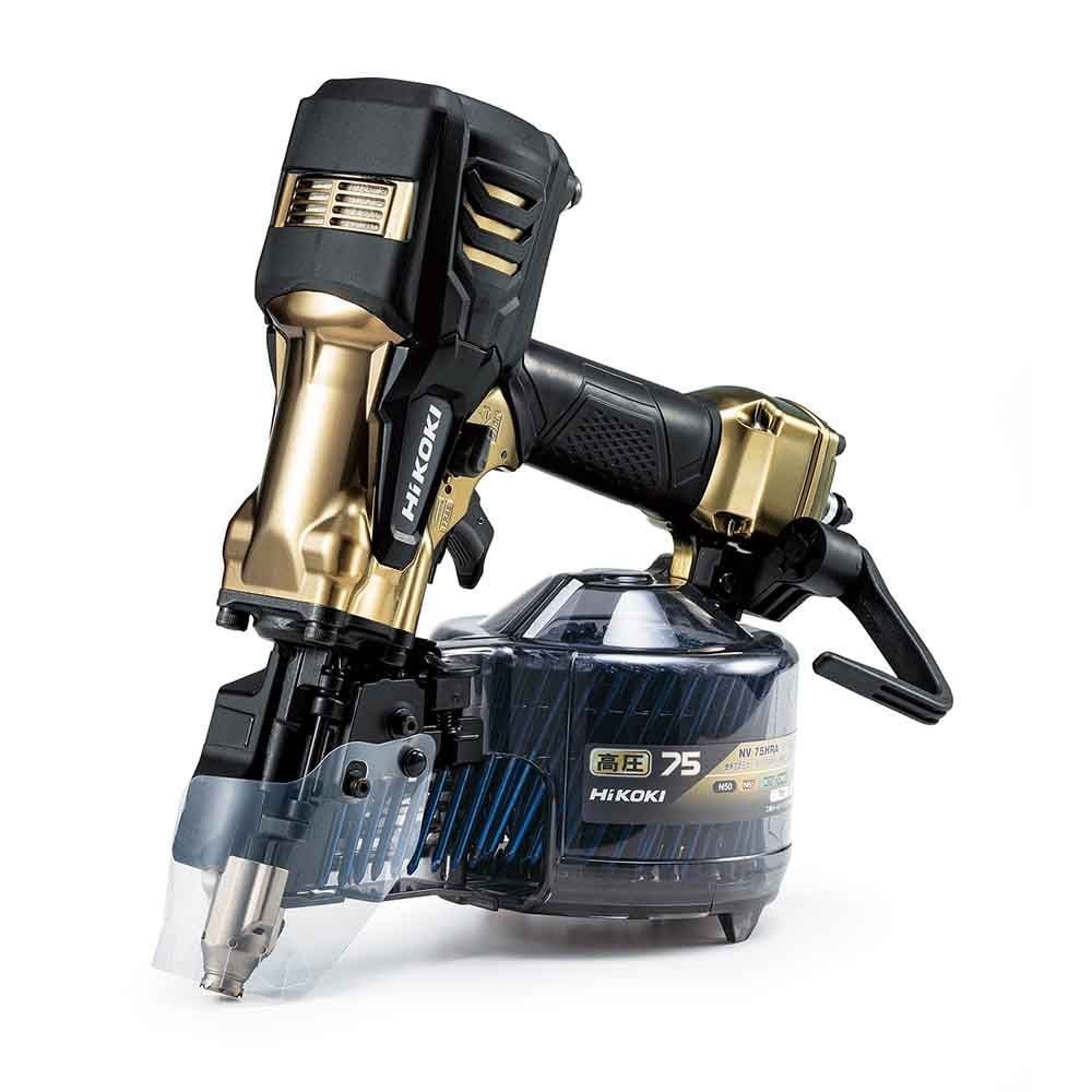 ハイコーキ　HiKOKI 高圧ロール釘打機 NV75HRA (N), ハイゴールド, NV75HRA (N)