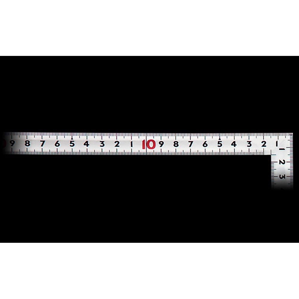 曲尺同厚 シルバー 50cm表裏同目 名作 JIS, シルバー, 50cm