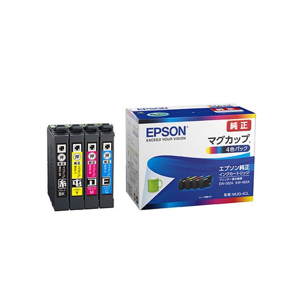 エプソンインク　マグカップ4色パック　ＭＵＧー4ＣＬ純正, その他カラー１, その他サイズ１