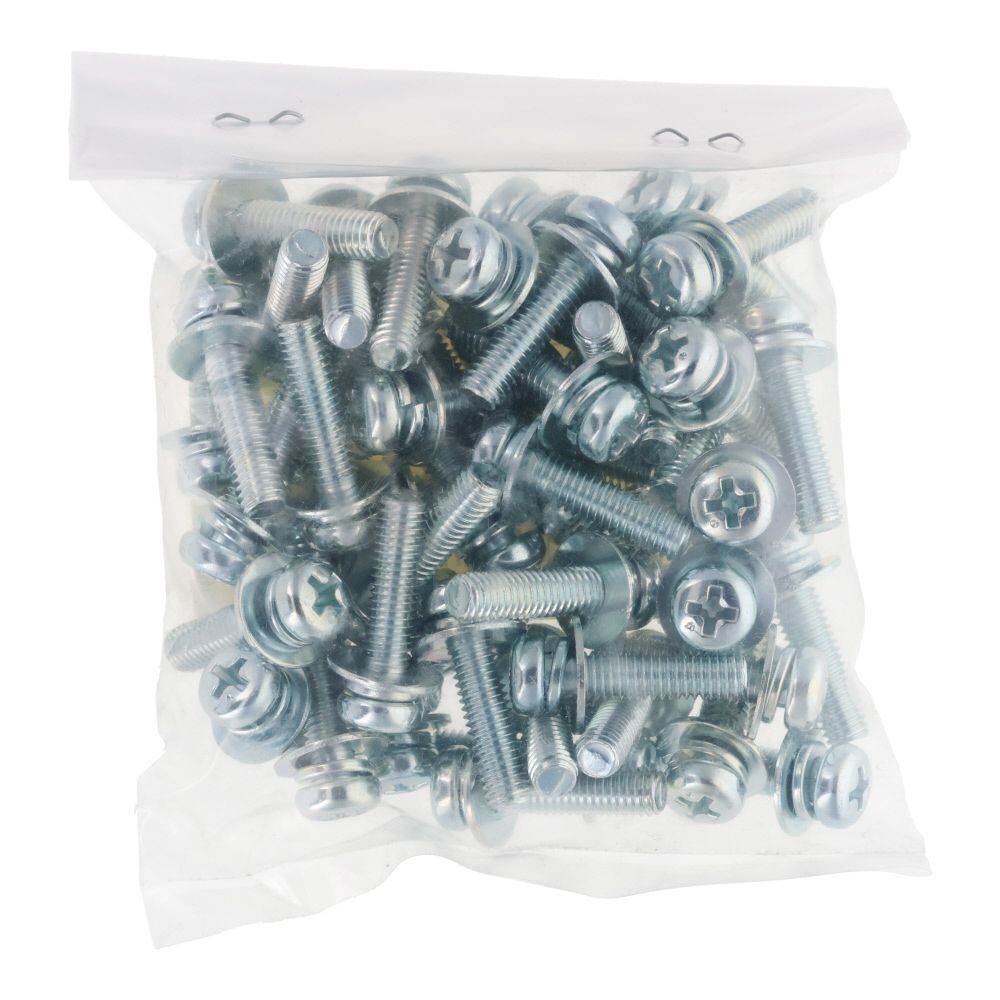 ＯＨＳＡＴＯ　ユニクロ　座金組込ねじ　Ｐー３　Ｍ５&times;２０　５０入, ねじ, 50本入り