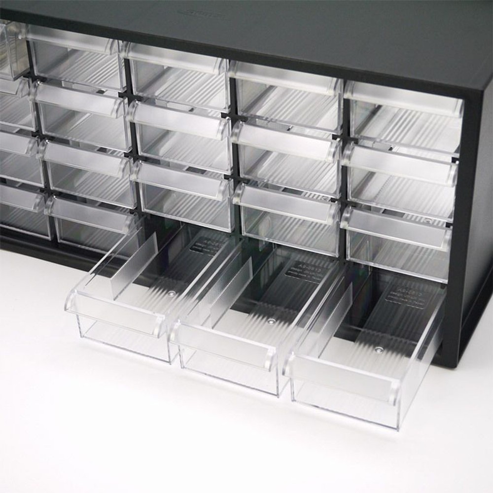 パーツキャビネット　引き出し20個, クリア, 引き出し20