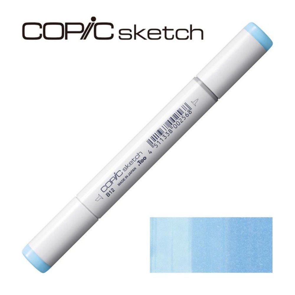 コピックスケッチ B12 アイス・ブルー,  B12 アイス・ブルー, スケッチ