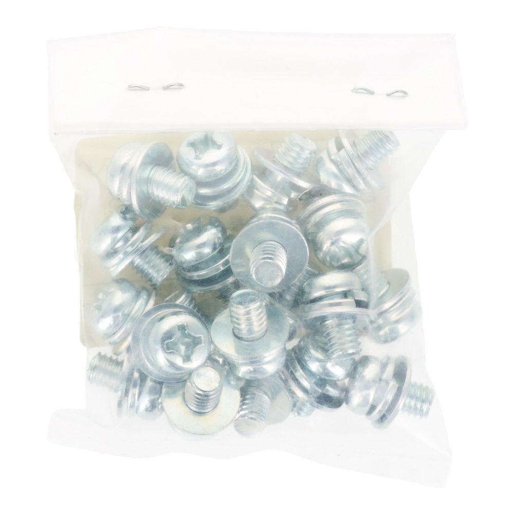 ユニクロ　座金組込ねじ　Ｐー３　Ｍ６&times;１０　２０個入り, ねじ, M6&times;10