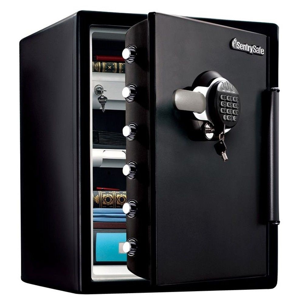 【開梱・設置費込】セントリー耐火耐水金庫  JTW205GGL テンキー式 2時間耐火 56.6L【メーカー直送・代引不可】, ブラック, 56.6L