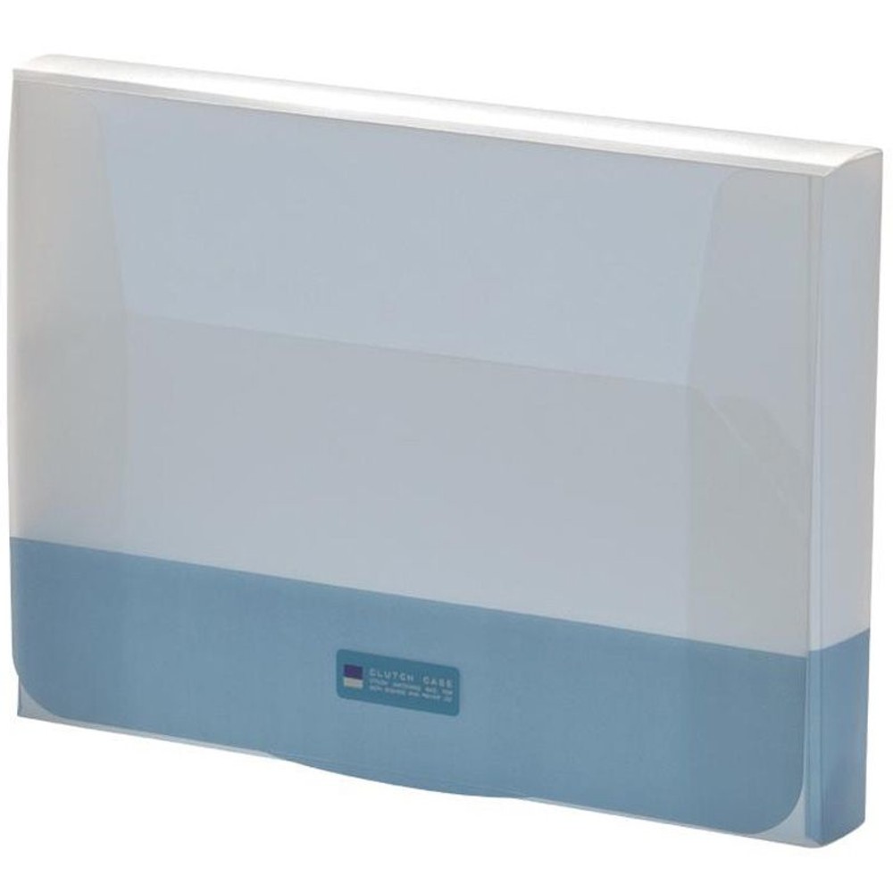 リヒト　クラッチケース　　　Ａ4　ブルー, ブルー, A4