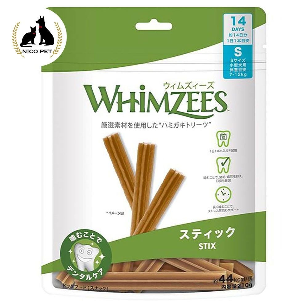 ウィムズィーズ スティックS 小型犬(体重7‐12kg) 14個入り, 小型犬向け, 14個入り