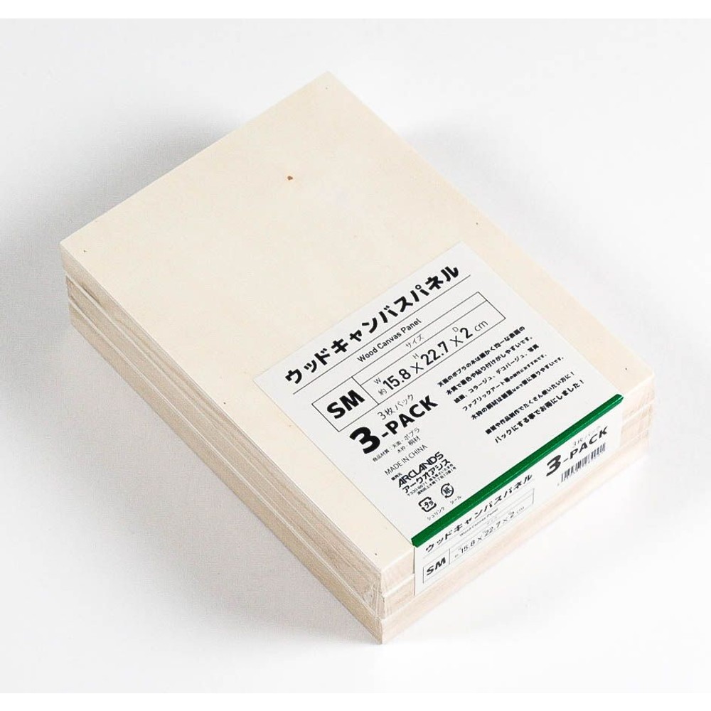 輸入木製パネルＳＭ　３枚パック, 木, SM(227×158mm)