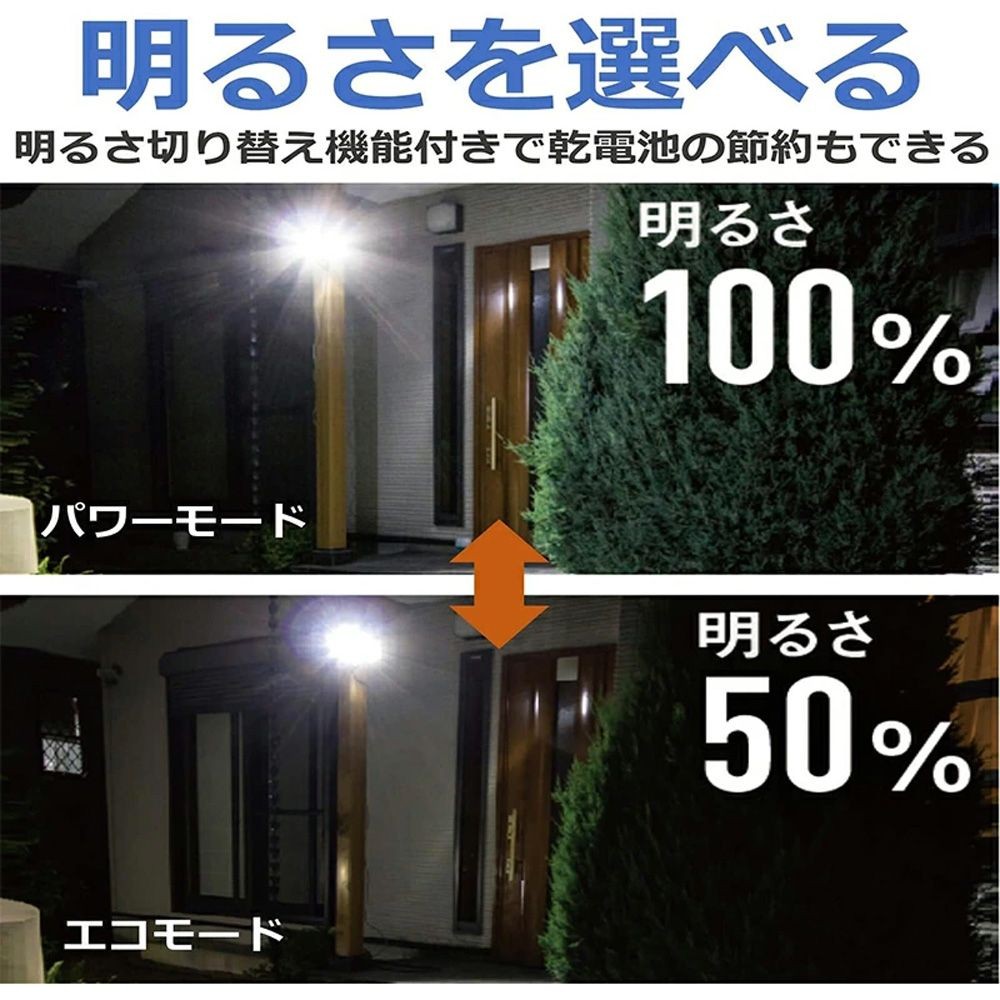 6.5W 2灯フリーアーム式ハイブリッドLEDソーラーライト S-HB250 株式会社ムサシ, ブラック, 幅281mm&times;奥行134mm&times;高さ147mm