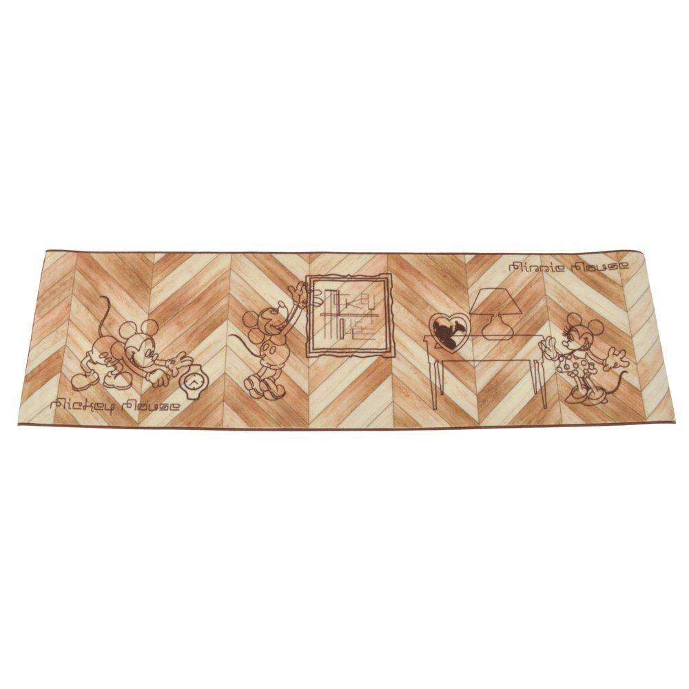 洗える　キッチンマット　約５０Ｘ１８０ＣＭ　ウッド, ブラウン, 50×180cm