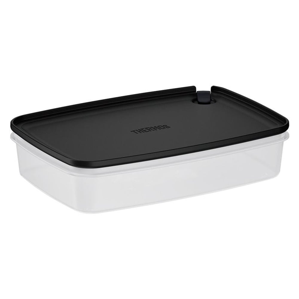 サーモス　Ｍｙフードコンテナー　角型　保存容器　１５００ｍｌ　ＫＣーＳＡ１５００　ＢＫ, ブラック, 角型　1500ml