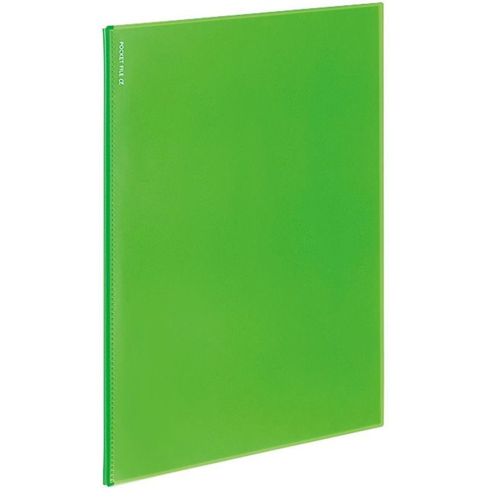 ノビータα　ポケットファイル　A4　12ポケット, 青, A4