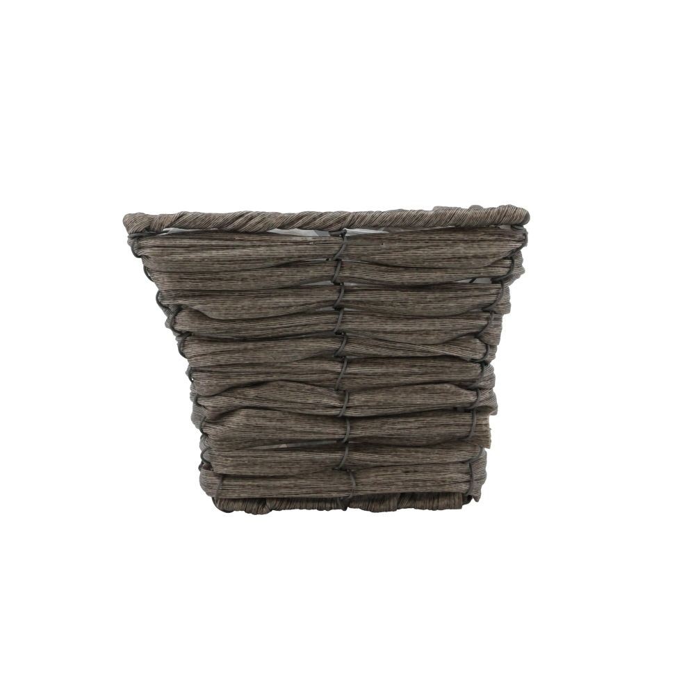 ビニールバスケットＭ角, グレー, Mサイズ