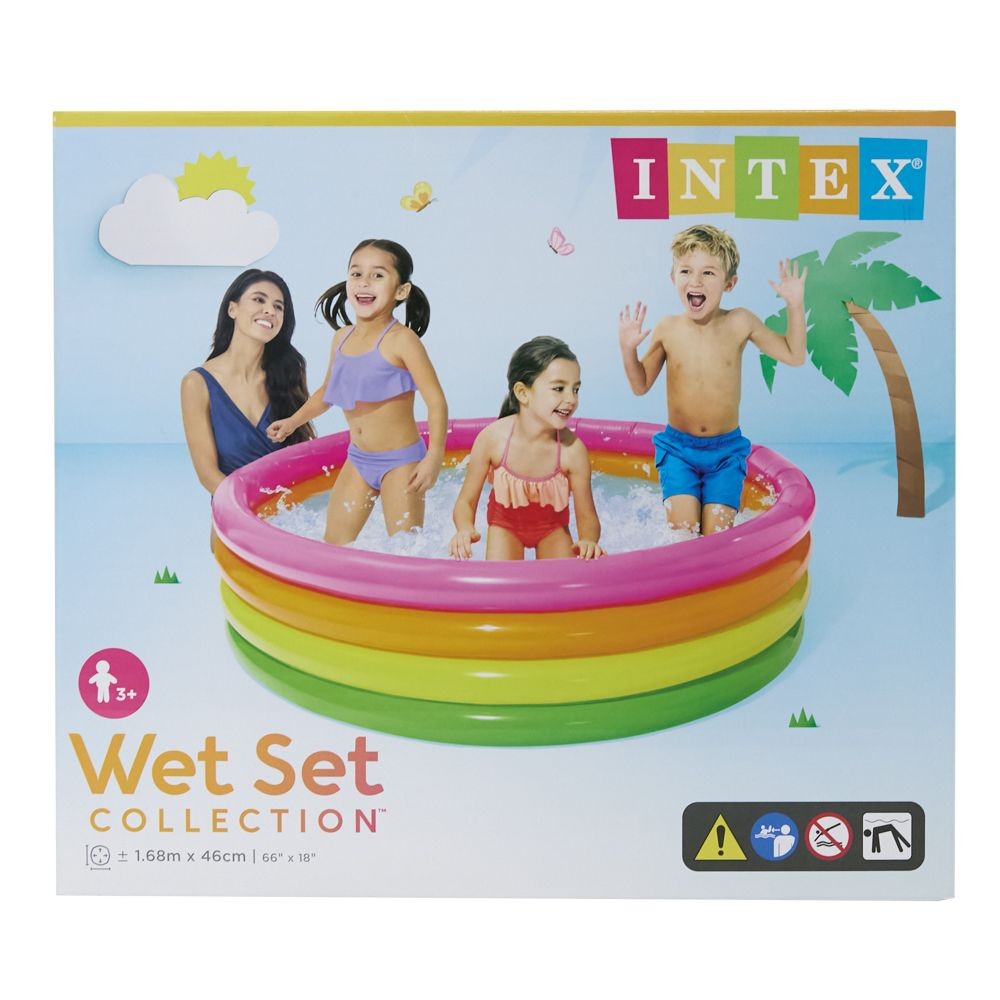 ＩＮＴＥＸ（インテックス）リングプール　１６８ｃｍ　Ｕ５６４４１, 4色, 168cm×168cm×46cm