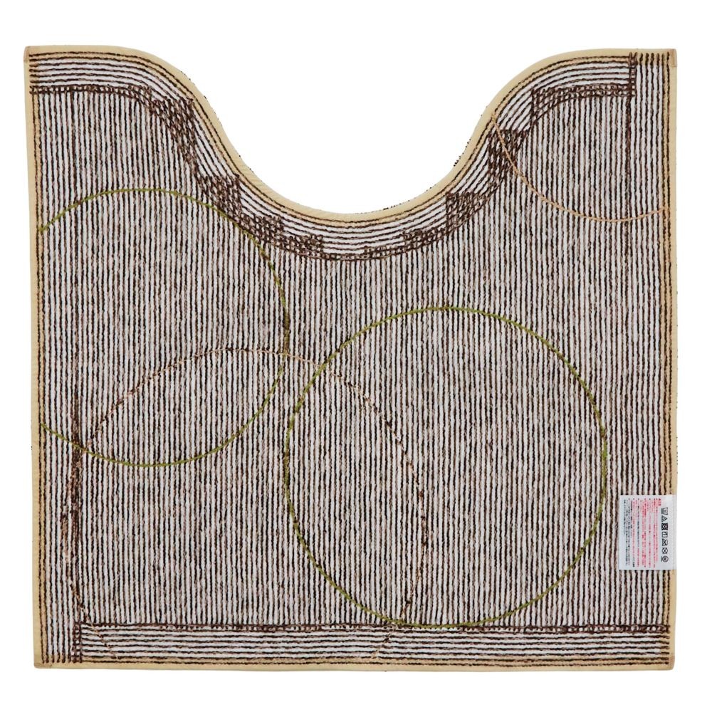 センコーＮＥＯサークルトイレマット, ブラウン, 58&times;60cm