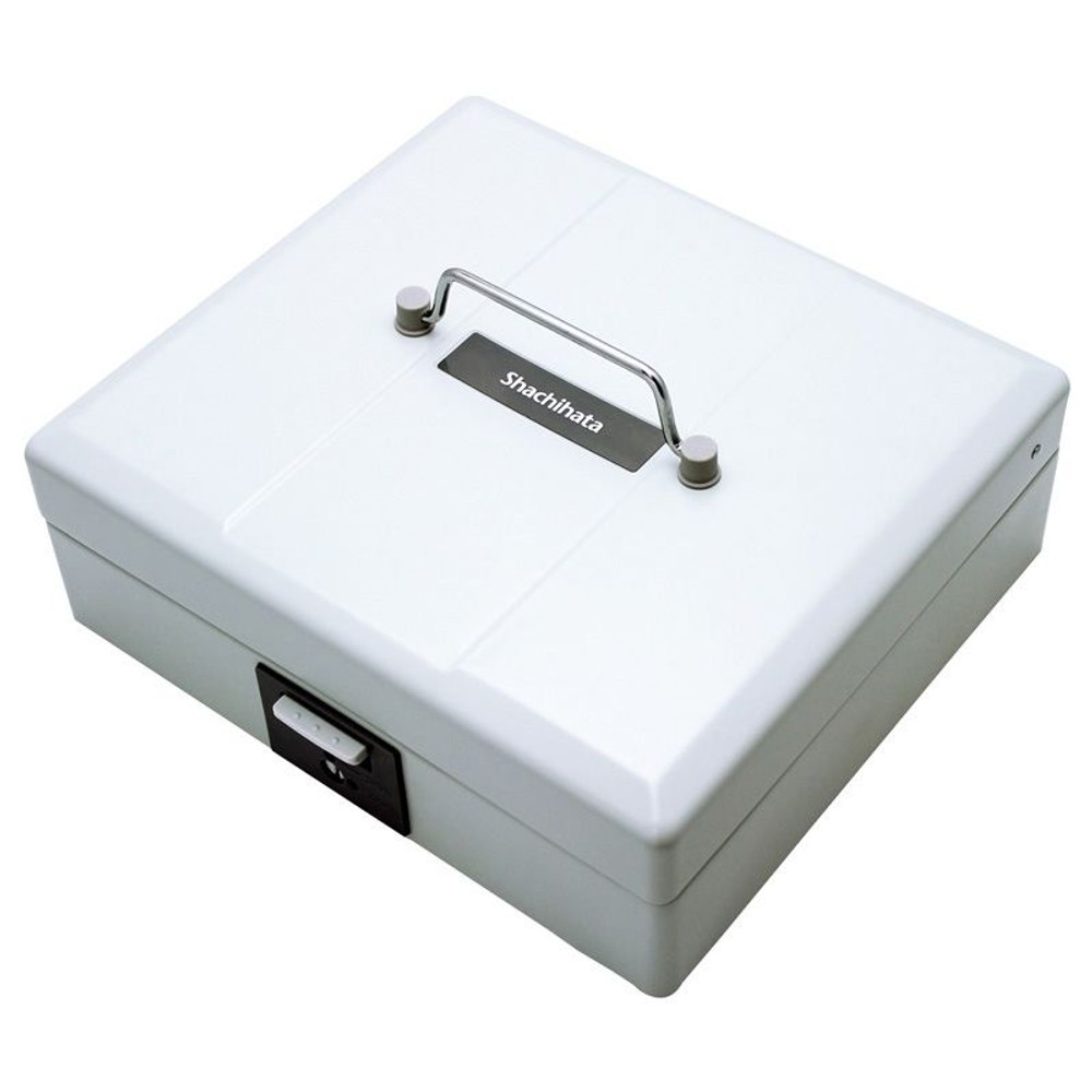 シャチハタ　スチール印箱　大　ＩＢＳー03, 白, 大