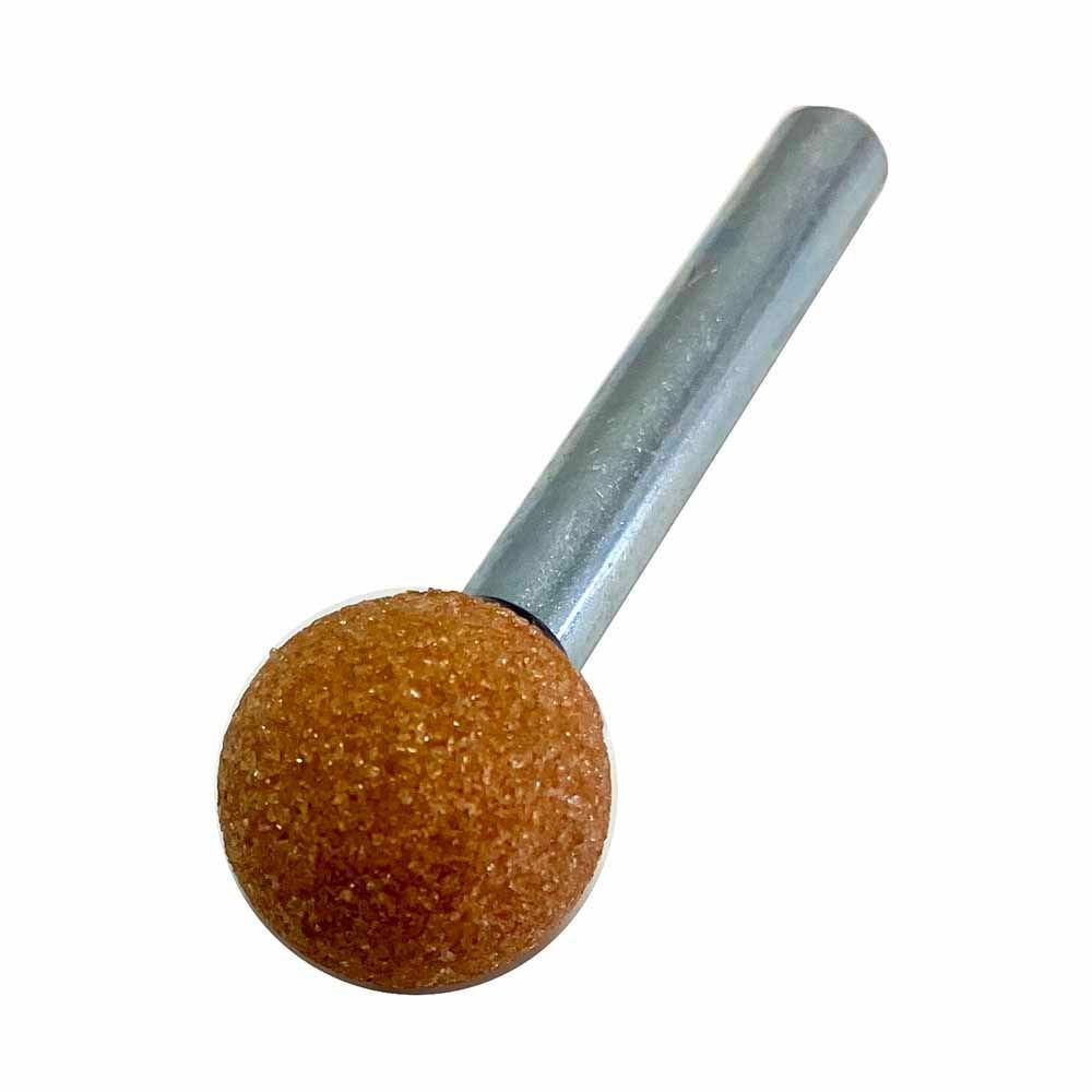 サンフレックス 軸付砥石 金属用 WA材 6&phi;軸 #60 3518PX, ブラウン, #60