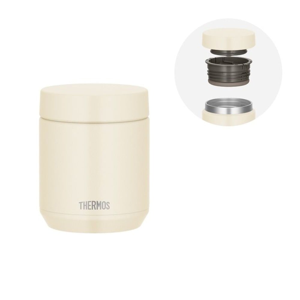 サーモス　真空断熱スープジャー ＪＥＤー３００ ＩＶ, アイボリー, 300ml