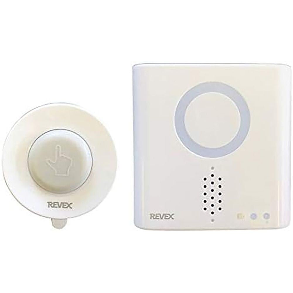 リーベックス 防水型押しボタン呼び出しチャイムセット XP710A, ホワイト, 幅370mm&times;奥行170mm&times;高さ230mm